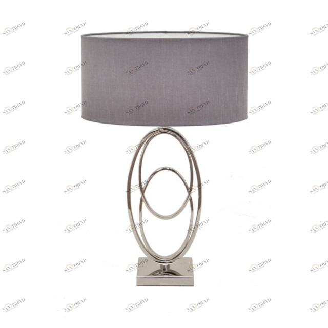 Настольная лампа Oval Rings от RVAstley 5140 RVASTLEY ИНТЕРЬЕРНЫЕ 061820 Прозрачный;хром 