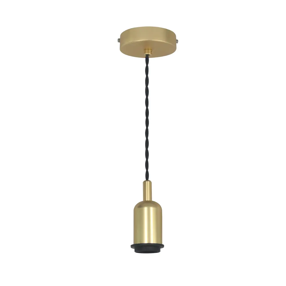 Шнур декоративный Hoopa 1xЕ27x60 Вт, цвет алюминий/матовое золото 18616321 STLM-2053095 INSPIRE 