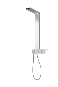 Настенная душевая колонна с переключателем
