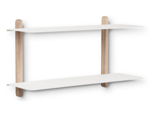 Стальная и деревянная полка