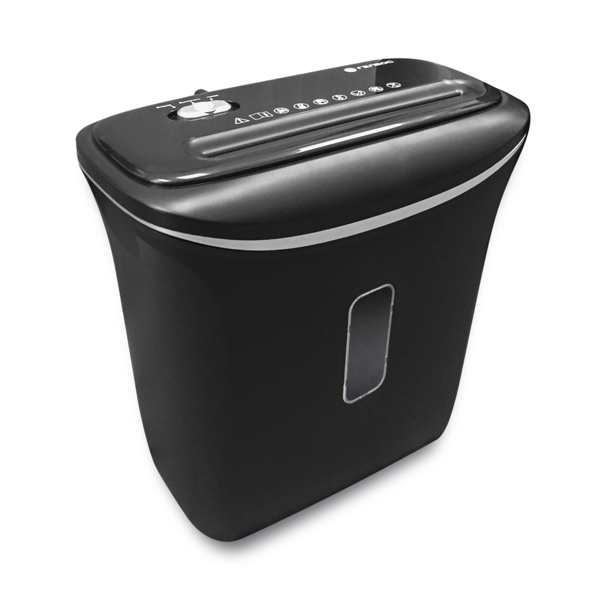 УД14-4 Уничтожитель документов , din p-4 (4 ур-нь секр.), фрагмент 3,9х30мм, 6-8 лист (70г/м2), пл. карты/скобы, 14 литров Гелеос Santreyd  - Вид №1