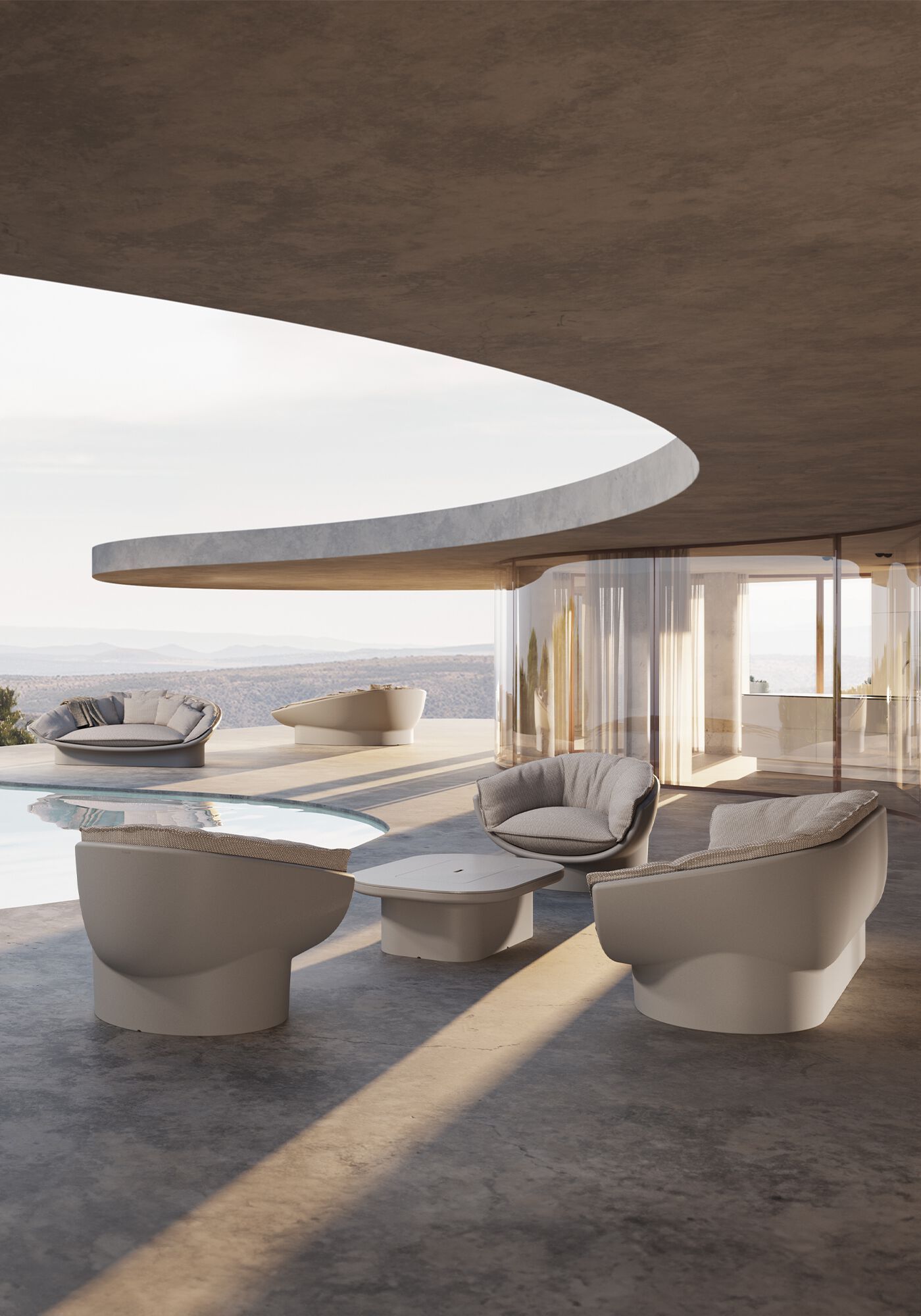 Прямоугольный садовый столик Vondom Луна ARCH-00119657 - Вид №3