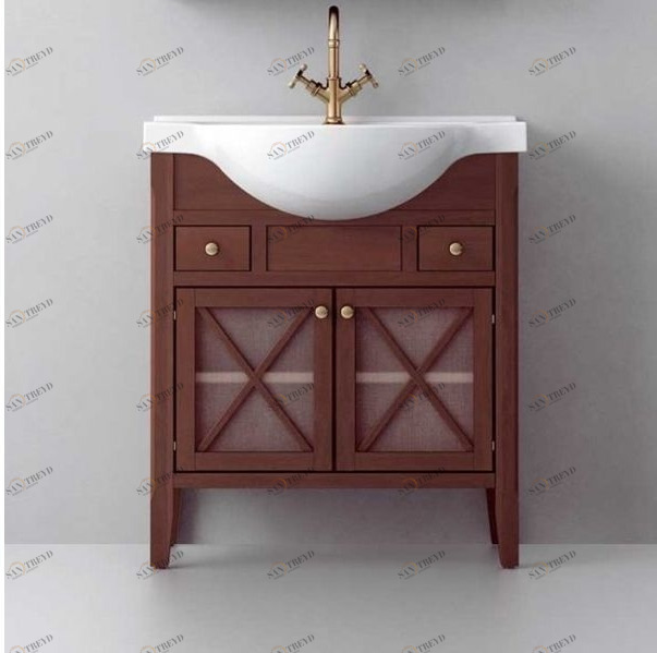 Avila Dos Тумба напольная "Крестовины" с раковиной ETNA 75 Color 27 COUNTRY ETNA COUNTRY 01040180120362N27