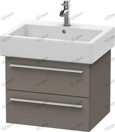 XL634409090 Тумбочка подвесная X-Large #XL6344 550 x 443 мм Фланелево-серый шелковисто-матовый лак Duravit