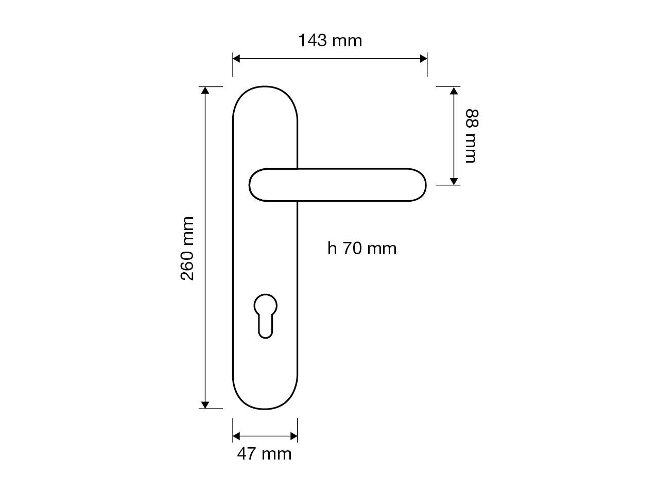 Латунная ручка на пластине LINEA CALI' Jenny ARCH-00119248 - Вид №3