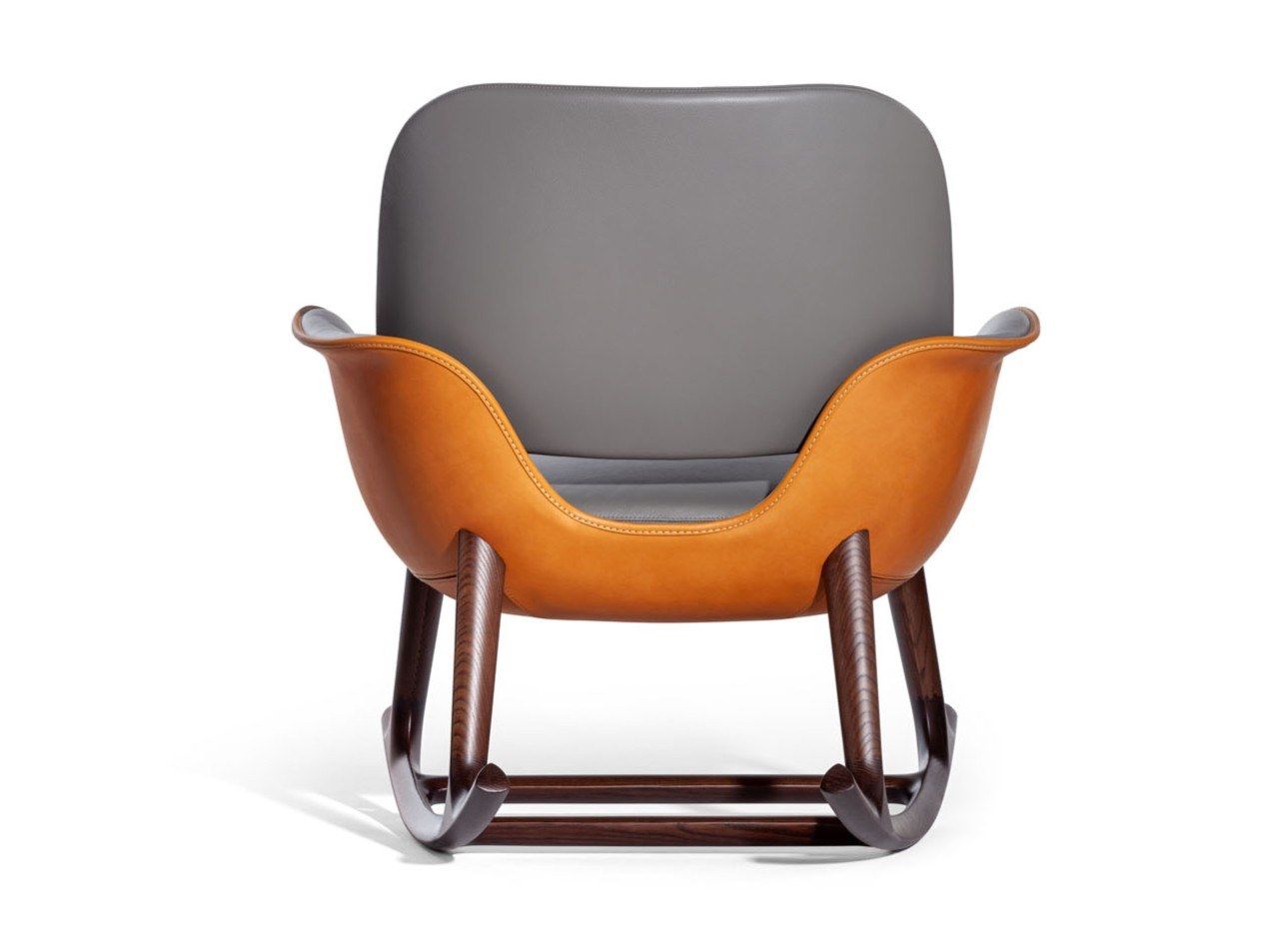 Кресло-качалка с подлокотниками Poltrona Frau коллекция-диваны и кресла ARCH-00012779 - Вид №3