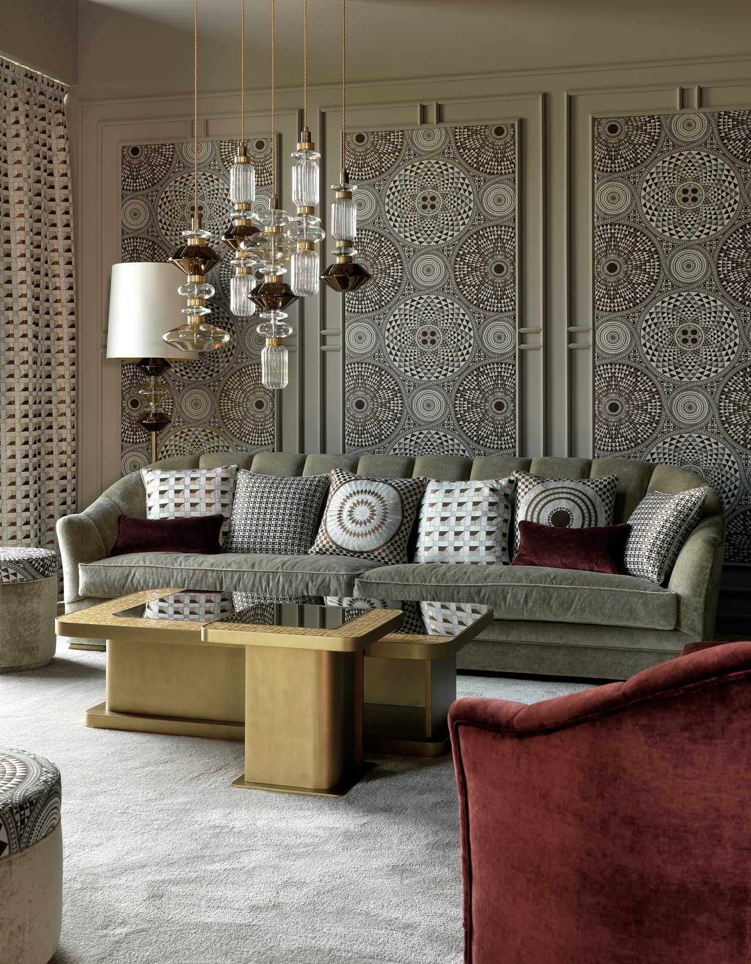 4-местный тканевый диван Sicis Diamond ARCH-00063735 - Вид №2