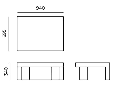 Прямоугольный журнальный столик Cimento® Альберони ARCH-00052566 - Вид №5