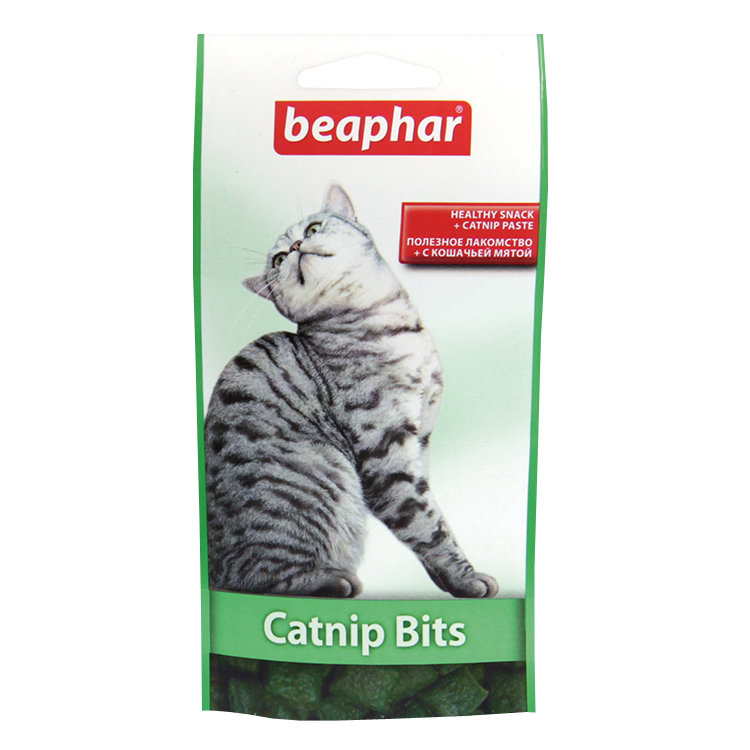 ПР0026174 Витаминизированное лакомство для кошек Catnip-Bits Подушечки с кошачьей мятой Beaphar 