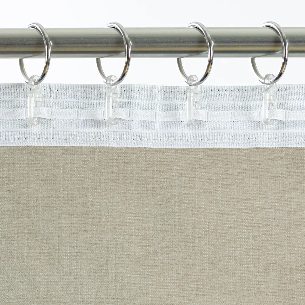 Штора MIAMOZA Софти с ленточным креплением 200x280 см в элегантном бежевом тоне 89427095 STLM-1581274 - Вид №3