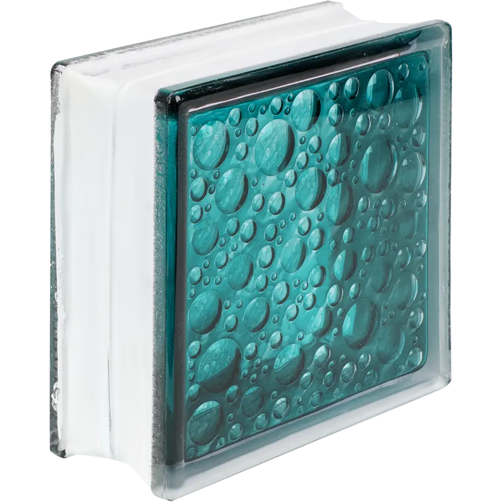 Стеклоблок Богема Савона цвет ярко-бирюзовый 13470722 STLM-2133522 VITRABLOCK 