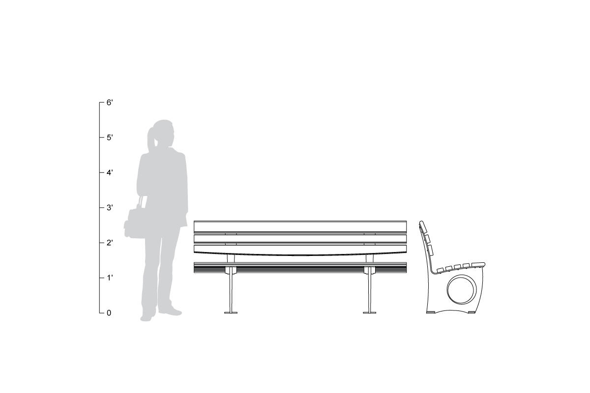 FSRT52 Скамейка Леда  Forms-surfaces  - Вид №8