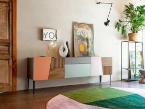 Devina Nais Тумба под ТВ с распашными дверцами и ящиками Zero.16