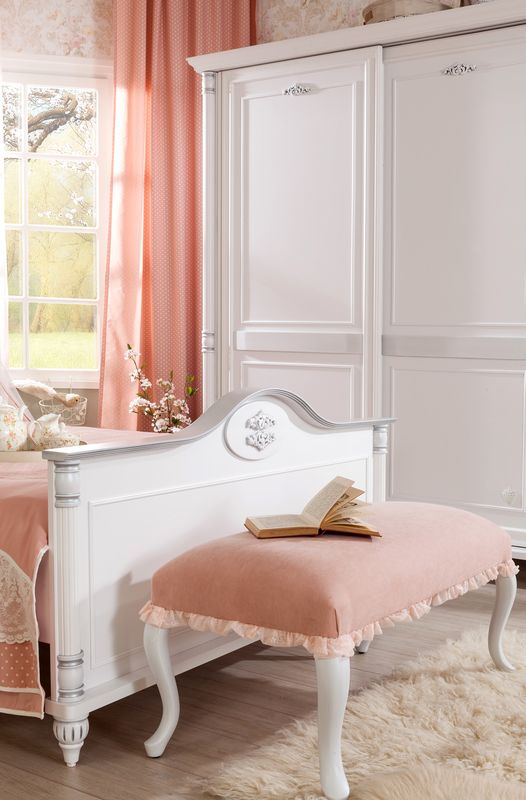 Банкетка мягкая с оборкой лососевая Dream CILEK ROMANTIC 00-3832096 Розовый Santreyd - Вид №2