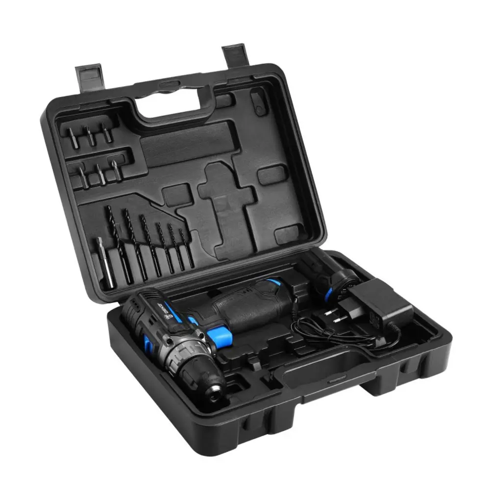 Аккумуляторная дрель-шуруповёрт DEKO ZKCD12 с кейсом и оснасткой 13 предметов 89370288 STLM-1494828 - Вид №4