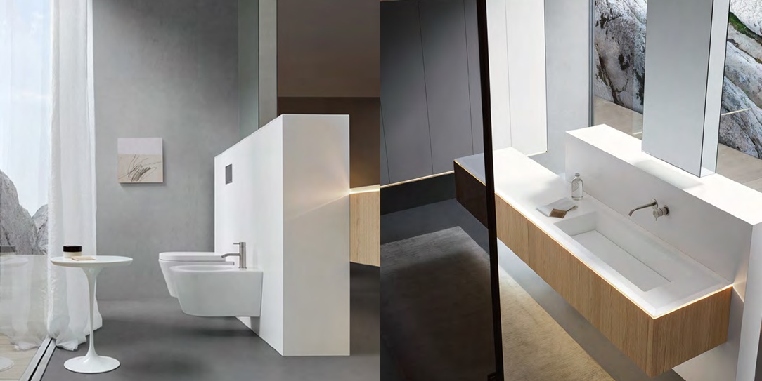 Комбинация ванной комнаты P103 в отделке TRAY 94 Milltek/Rovere Barrique MILLDUE PURO PURO103BARRIQUE - Вид №2