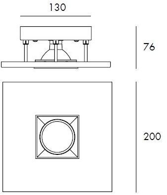 Milan Iluminacion Металлический светодиодный потолочный светильник Polifemo 4077 - Вид №3