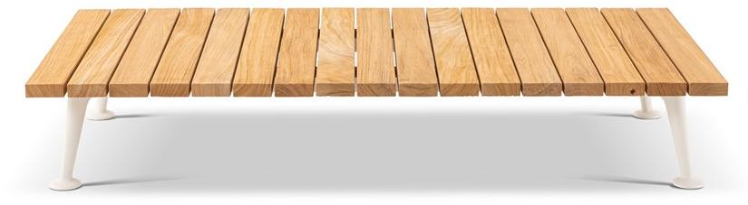 Cassina Прямоугольный журнальный столик из алюминия и дерева Fenc-e nature sun-id-1426204 - Вид №1