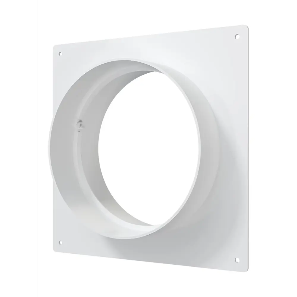 Пластина настенная с соединителем для круглых воздуховодов Fonet D125 мм пластик STLM-2097486 - Вид №1