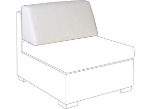 10.00.0724 Подушка спинки центрального модуля Outdoor Sunbrella ecru Mbm