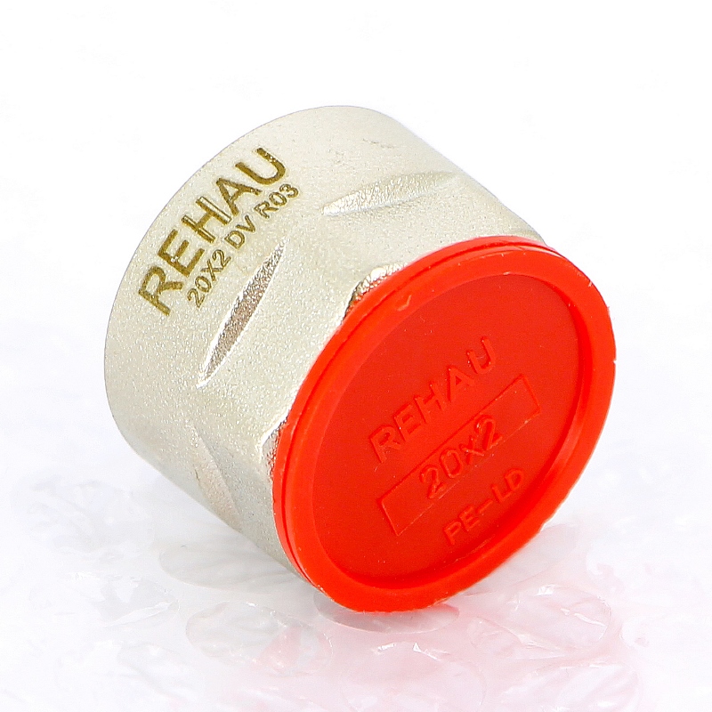 Соединитель обжим-В никелированный для трубы RAUTHERM S REHAU 20х2 250617