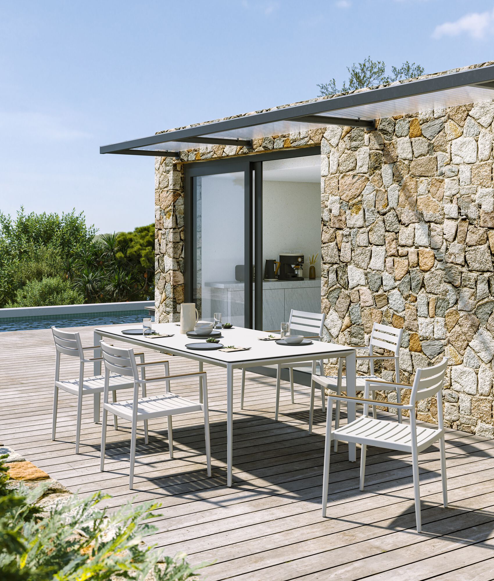 Садовый стул с подлокотниками VINEKO Bonigen ARCH-00060404 - Вид №2