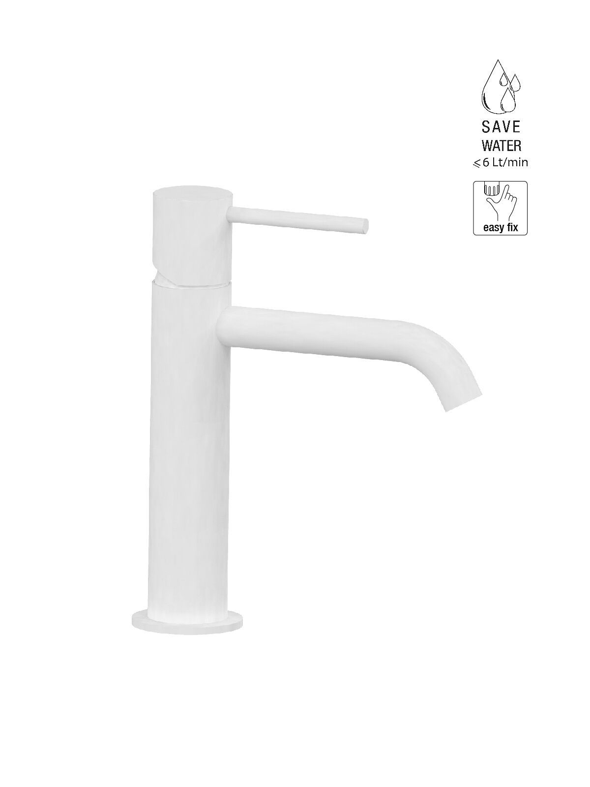 Однорычажный смеситель для раковины с раковиной Rubinetterie Frattini Pepe XL ARCH-00057231 - Вид №24