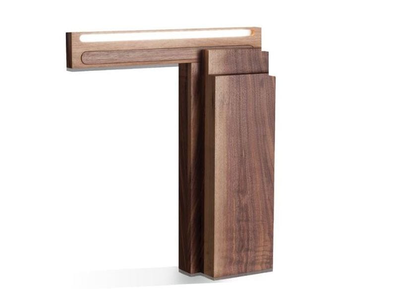 Светодиодная настольная лампа из орехового дерева ROCHE BOBOIS NORRO ARCH-00146054