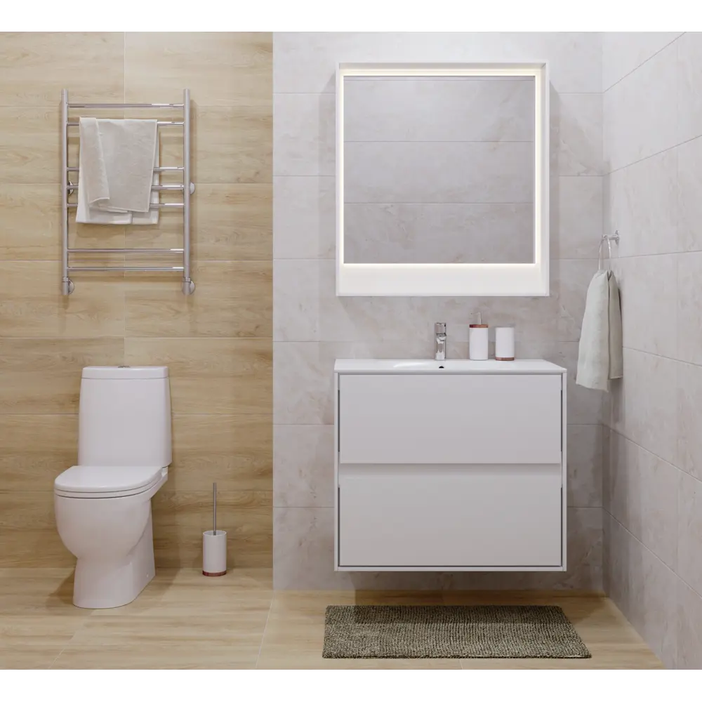 Дозатор для жидкого мыла SWENSA Exo - керамический с бамбуком 82366927 STLM-0025576 - Вид №1