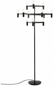 NEMO Торшер с прямым светом из алюминия и стекла Crown