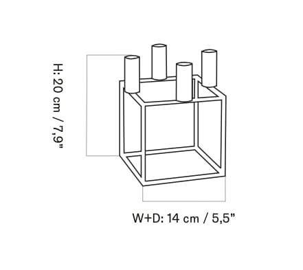 Подсвечник из цинкового сплава Audo Copenhagen Kubus ARCH-00101732 - Вид №34