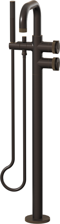 E-11557-R1OB-L1OB-OB Смеситель напольный отдельностоящий (внешняя часть) GRAFF MOD+