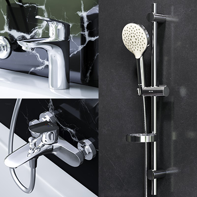 F4098000 набор смесителей: смеситель для умывальника смеситель для ванны/душа душевой комплек AM.PM Like