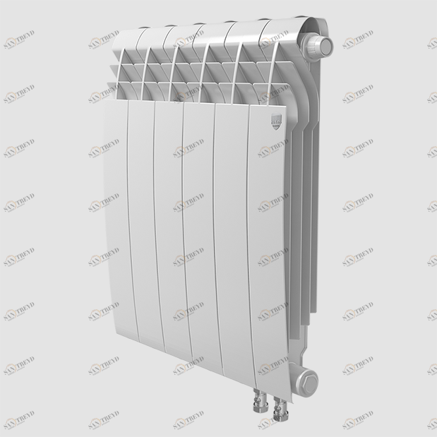 Биметаллический радиатор с правым нижним подключением Royal Thermo Biliner 500 V Bianco Traffico (белый)- 4 секции BILINER V sun-id-645976