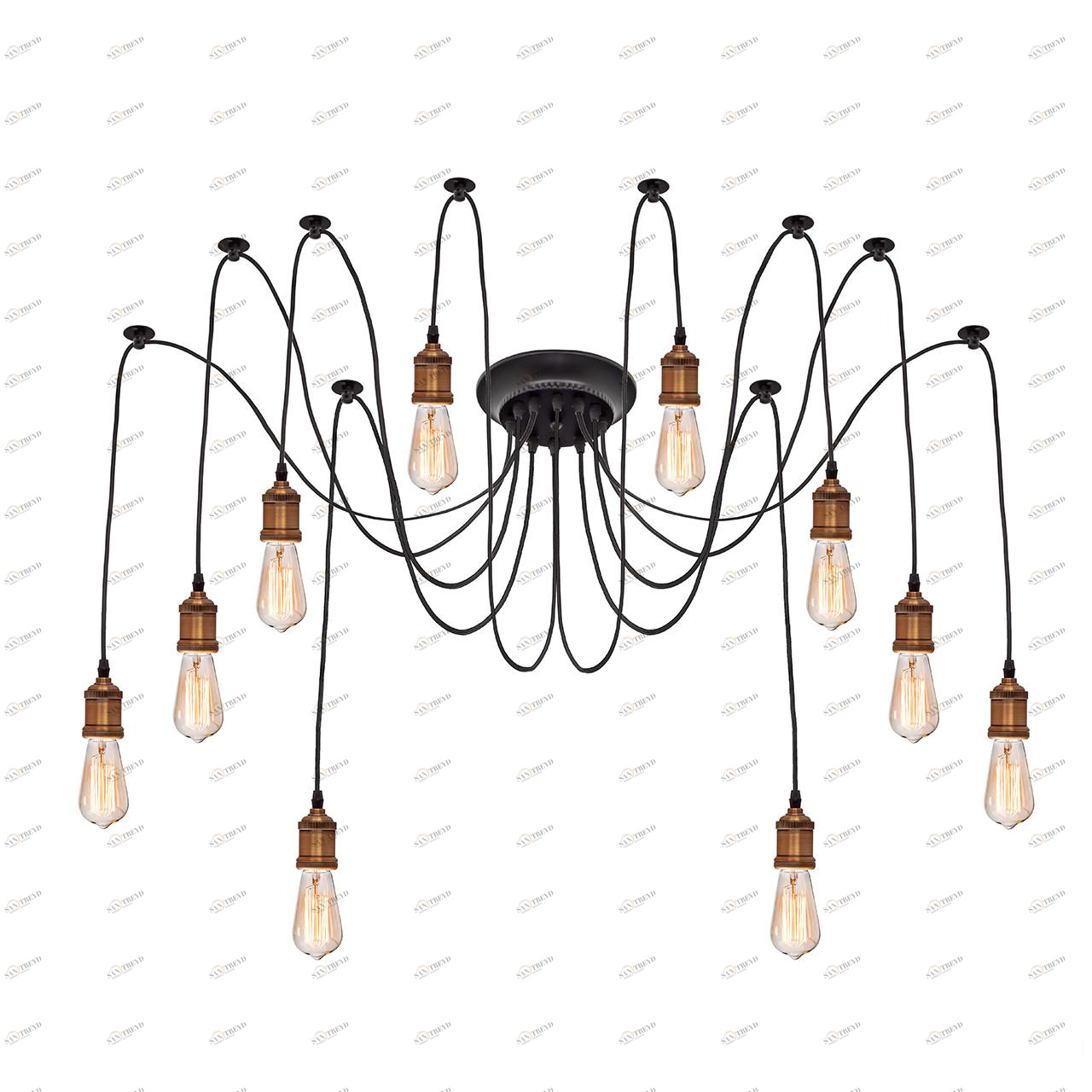 Подвесная люстра Loft IT Loft1162A/10 LOFT IT ДИЗАЙНЕРСКИЕ, LOFT1162 075094 Черный 