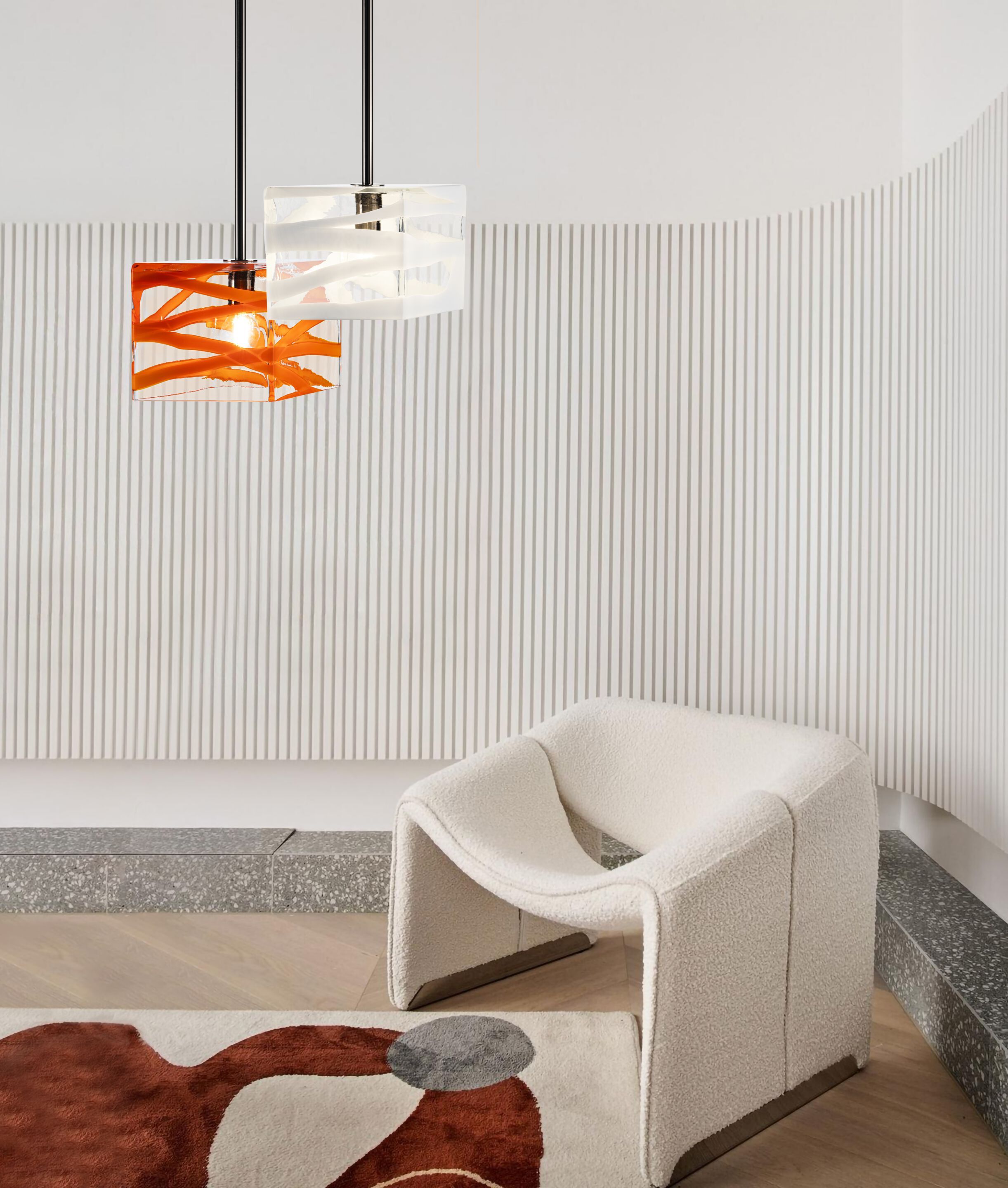 Стеклянный подвесной светильник ручной работы VENINI PARALLELI ARCH-00029244 - Вид №3