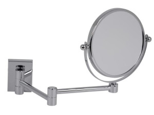 Настенное латунное двухстороннее круглое увеличительное зеркало