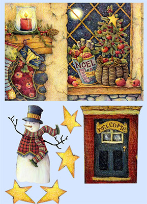 00793 Декупажная карта 21 x 29.7 см СК "Сочельник" Чип-Арт 