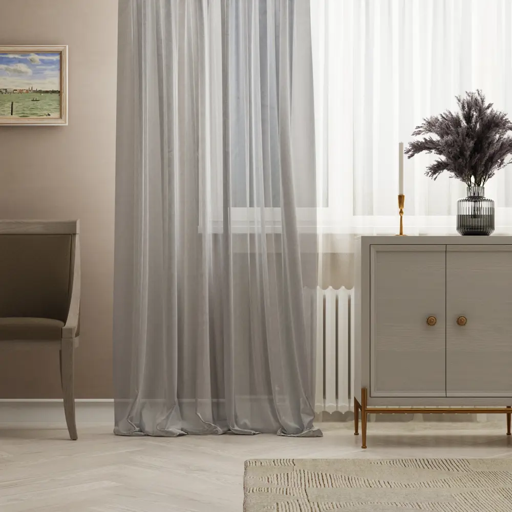 Тюль на ленте Inspire Inirida 250x280 см цвет белый 83562008 STLM-2108746 