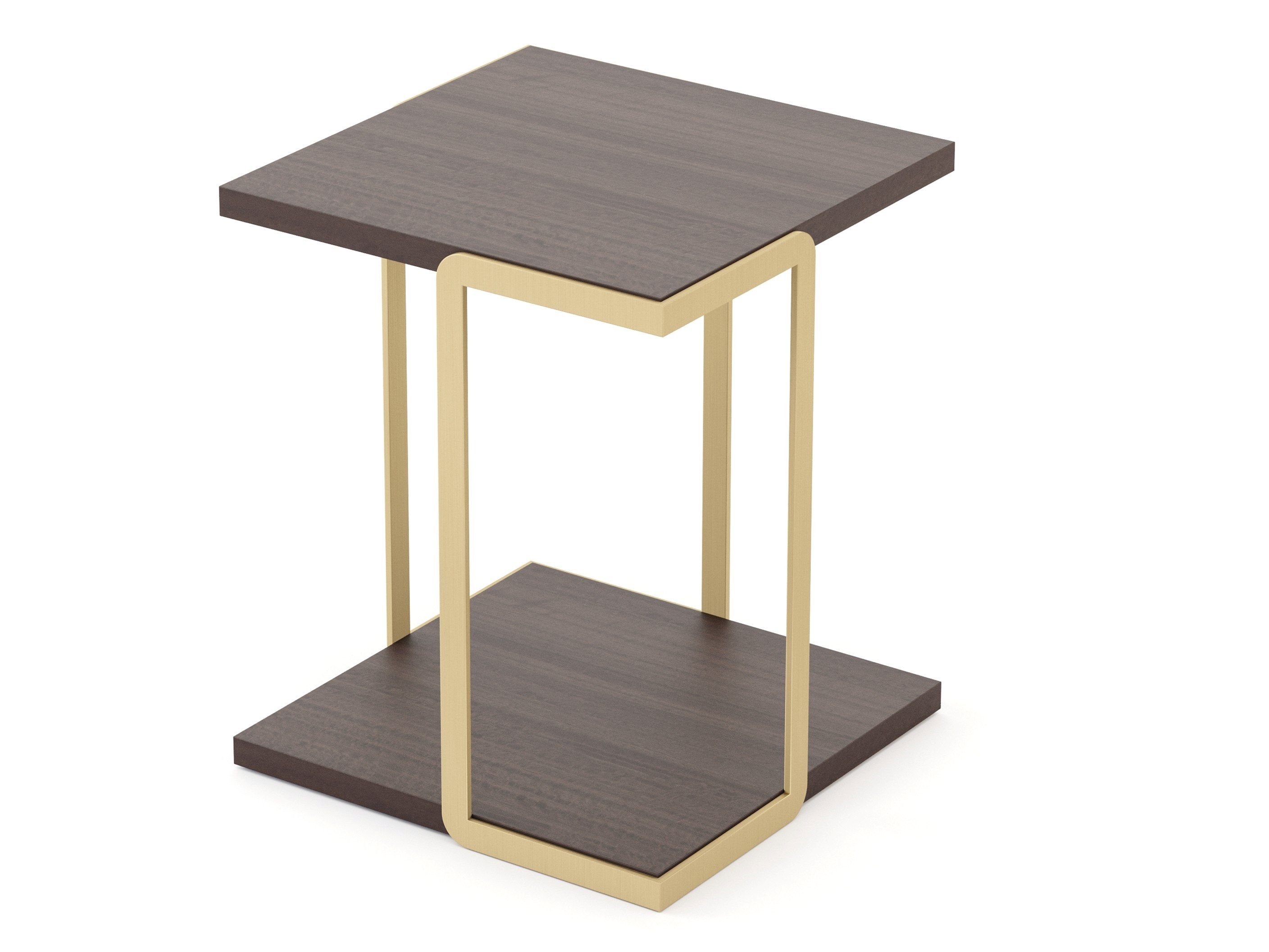 Квадратный журнальный столик из эвкалипта Stylish Club мост ARCH-00017208 - Вид №1