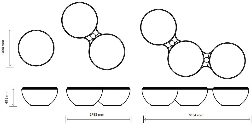 Väliala Круглая скамья из тика без спинки sun-id-1438892 - Вид №5