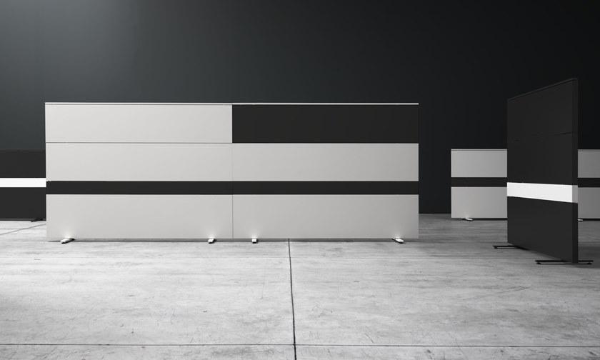 Manerba Отдельностоящая офисная перегородка из дерева K-word sun-id-1481570 - Вид №4