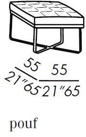 Meridiani Стеганый пуф, обитый кожей Lolyta sun-id-1403151 - Вид №1