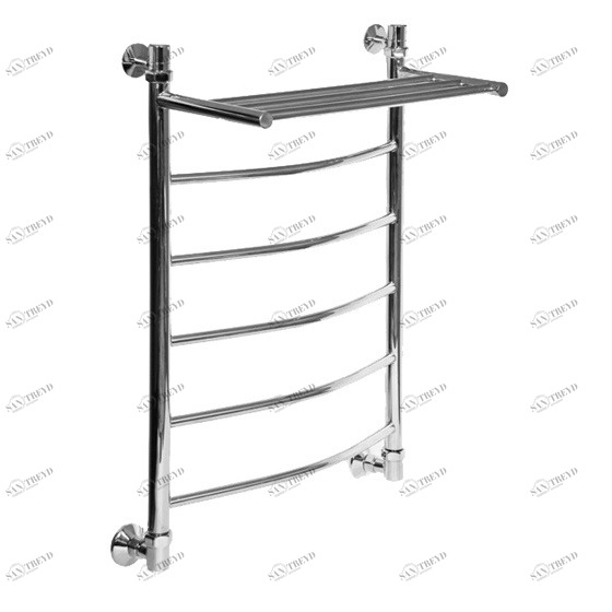 Полотенцесушитель водяной Aquanet Моника ЛД ВП 800x400, с верхней полкой 00184175