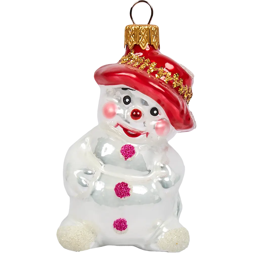 82856232 Елочное украшение Ёжик/Снеговик высота 10 см STLM-0952730 Santreyd  - Вид №2