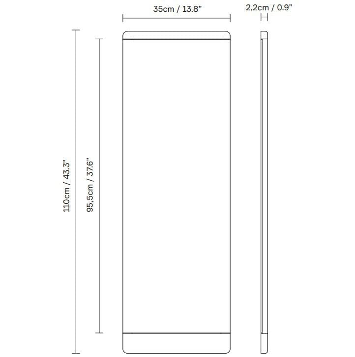 Прямоугольное зеркало из дуба Form & Refine Rim ARCH-00131294 - Вид №7