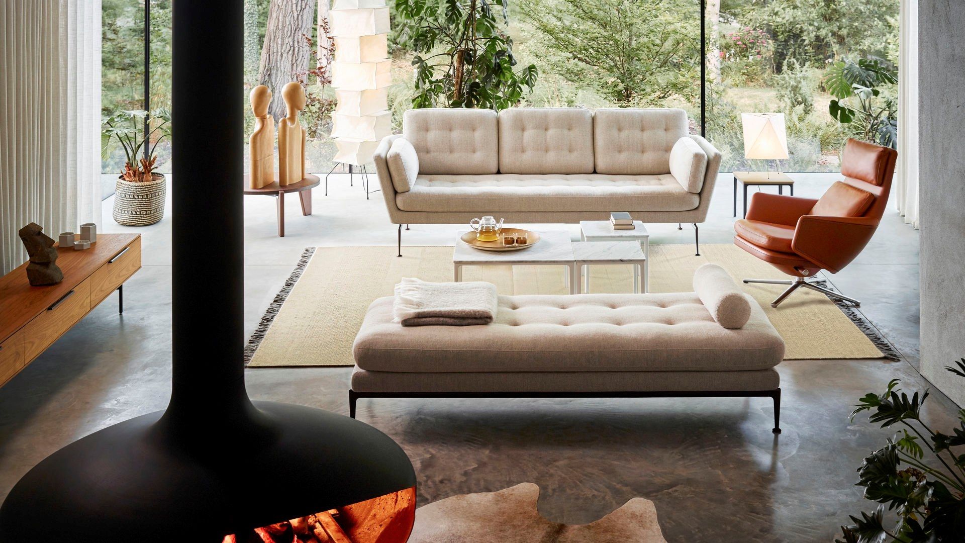 Кожаный спиц кресло с подголовником VITRA Grand Relax ARCH-00138583 - Вид №9