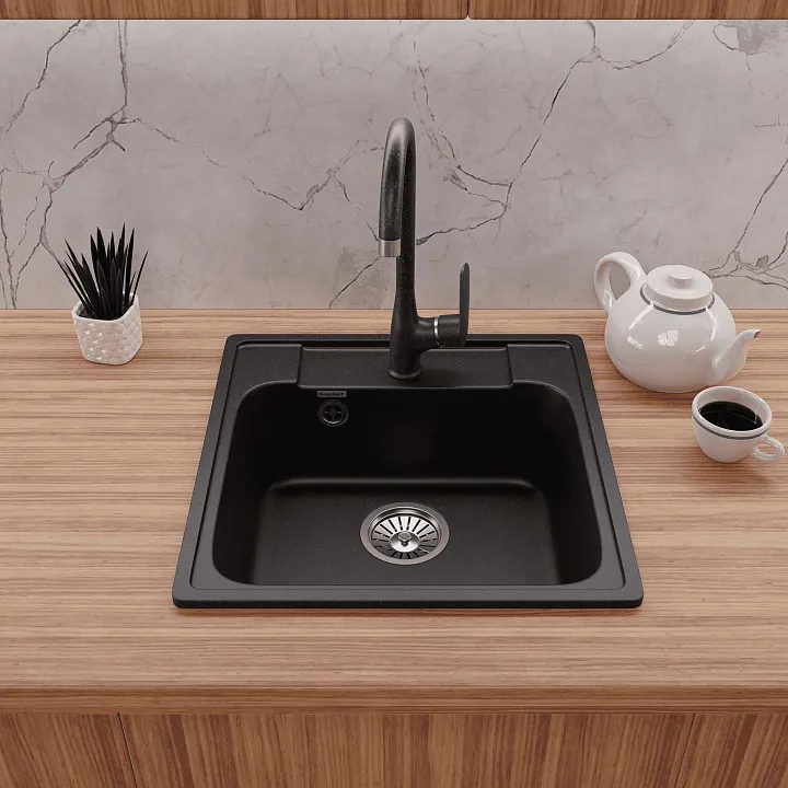 Кухонная мойка Кварц QUARZ S440 GranFest 48-S440 - Вид №4