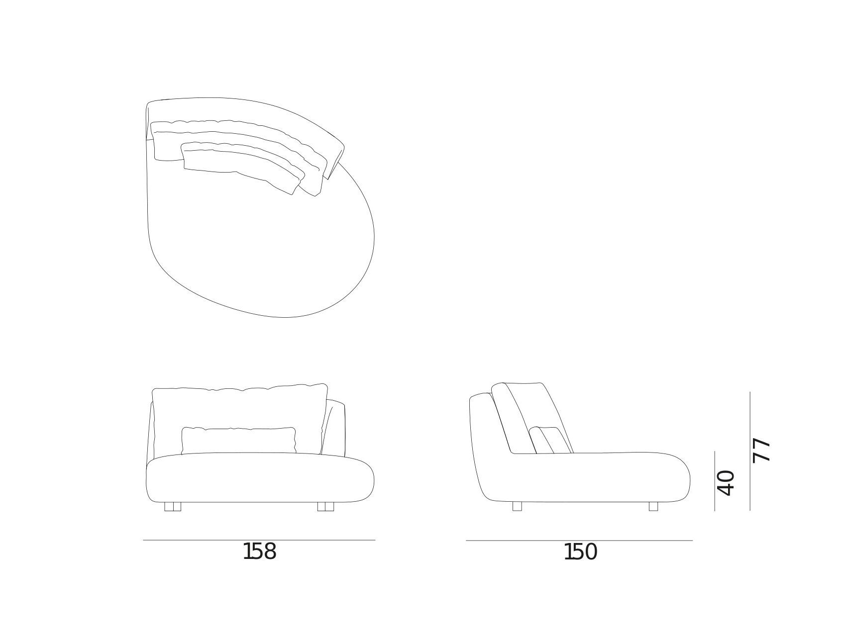 Ткань сад Dormeuse Exteta Moonlight ARCH-00094849 - Вид №16