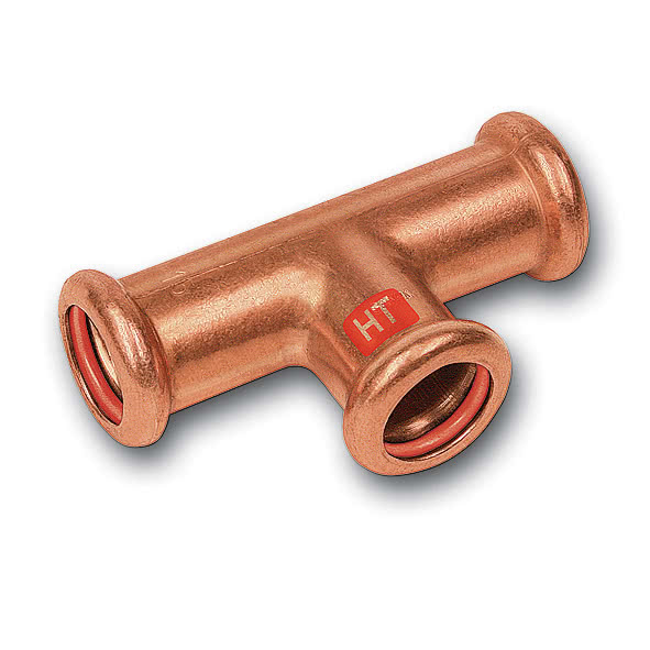 11213089 SANHA 12130 пресс-фитинг солн.,медь, тройник ВПр 88,9 мм  - Вид №1
